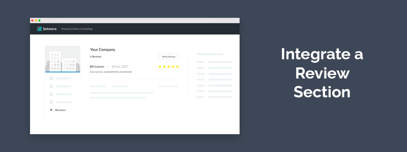 Integrate a Review Section